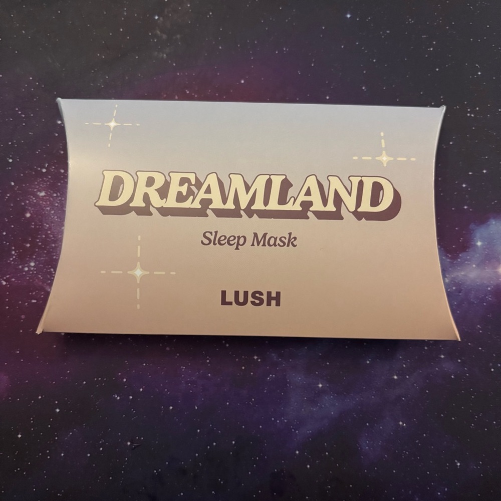 LUSH Dreamland Sleep Mask kitchen box exclusive eye sleeping beauty rest - Picture 2 of 3